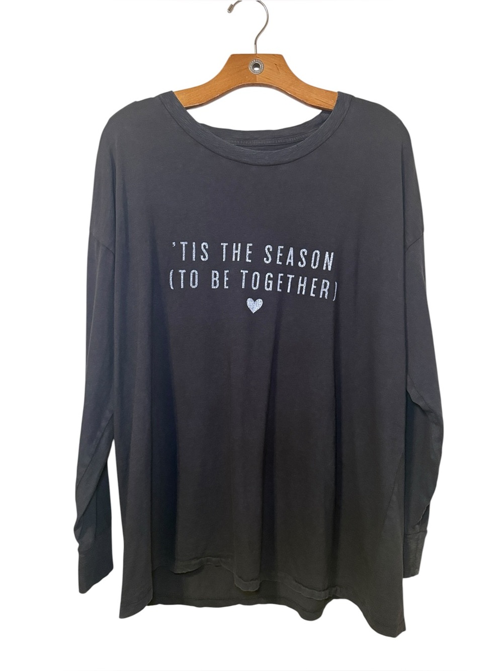 Aerie Women's Graphic Season To Be Together Long Sleeve Tshirt Size Large NWOT